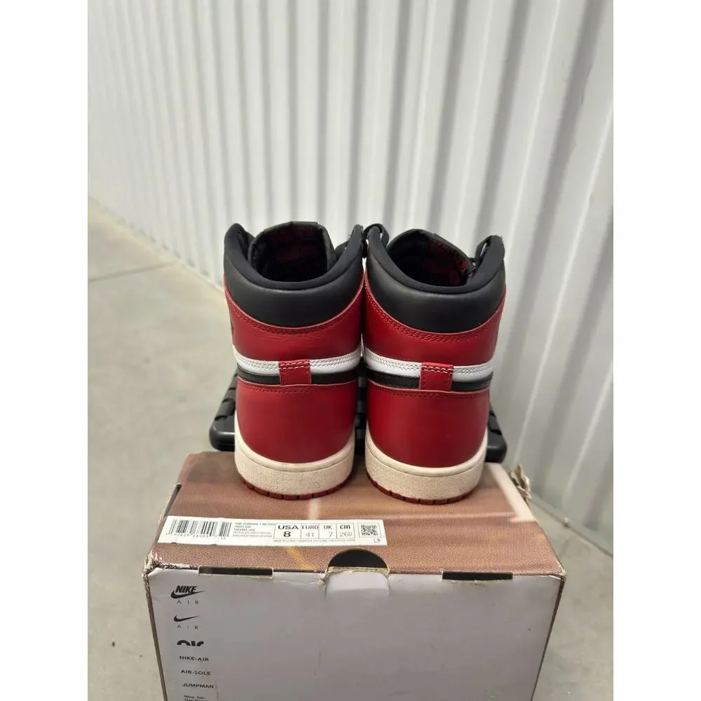 Nike Air Jordan 1 Black Toe Reimagined 2025 Size 8 Men's - DZ5485-106 Retro OG